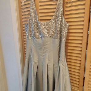 Calvin Klein sequined gown with shawl