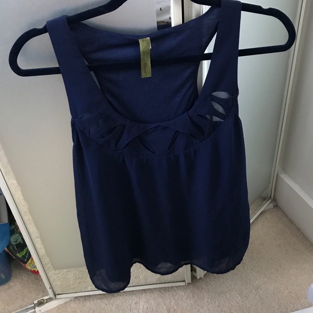 Navy tank top