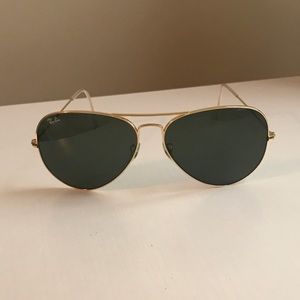 Ray Ban Aviator Sunglasses Classic Gold Style