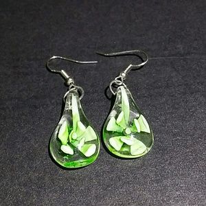 Glass earrings