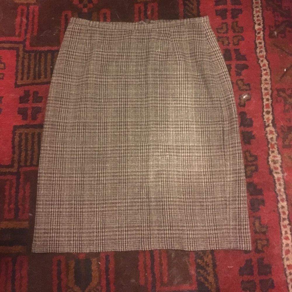 Wool pencil skirt