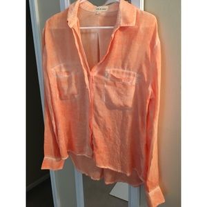 Cloth & Stone by Anthropologie Light Orange Shirt