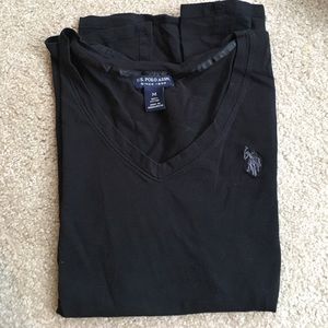 Black U.S. Polo V-neck