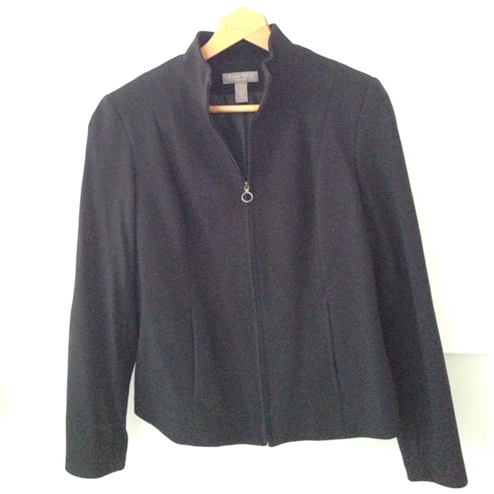 Kate Hill casual full zip front jacket.
