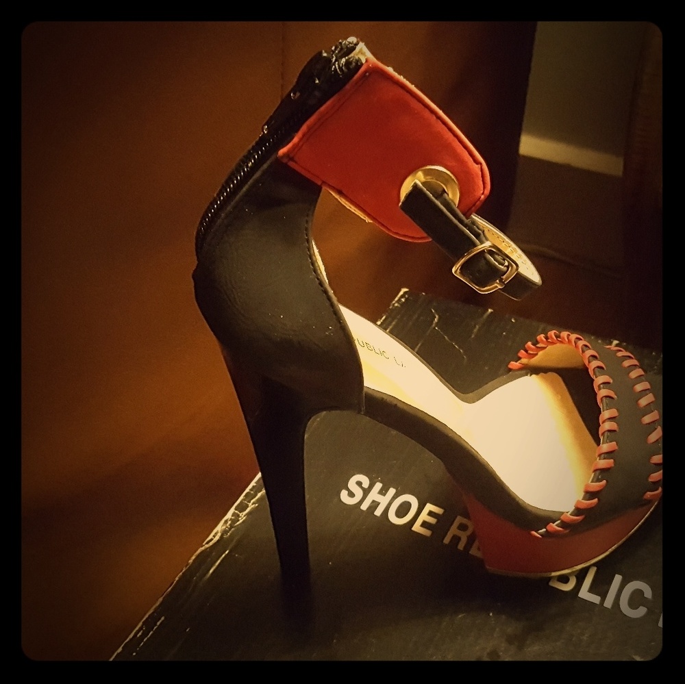 Red & black heels