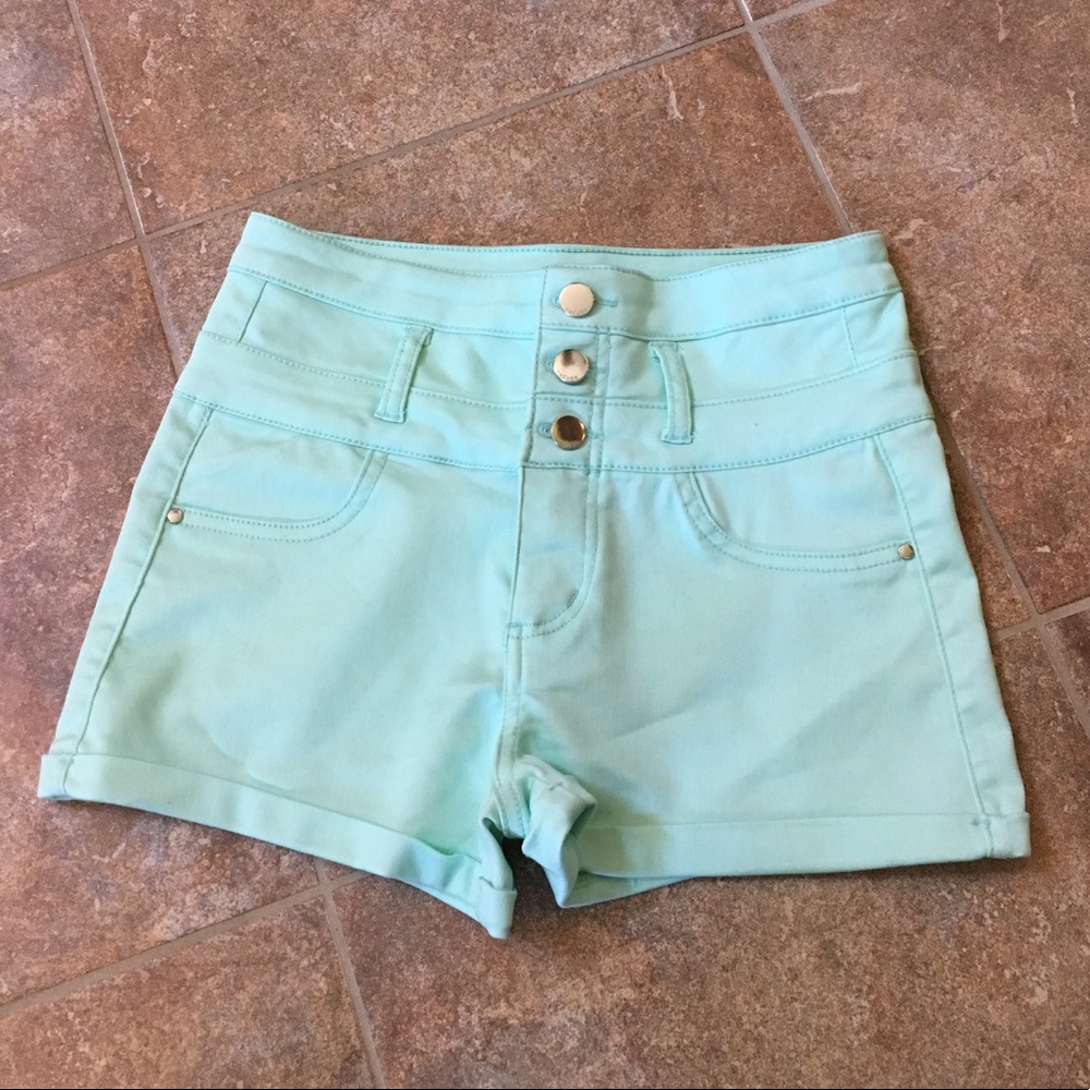 *MOVING SALE*BUY NOW* Pastel Mint Highwaist Shorts