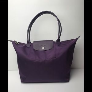 plum longchamp bag
