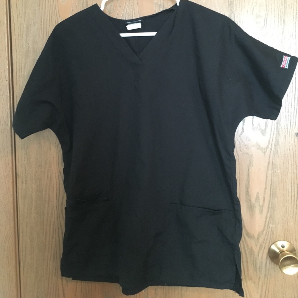 XS black Cherokee Scrub Top