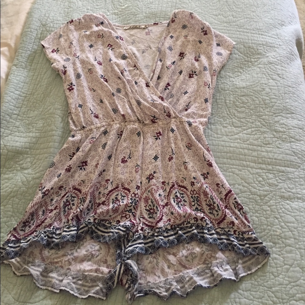 Floral bohemian romper