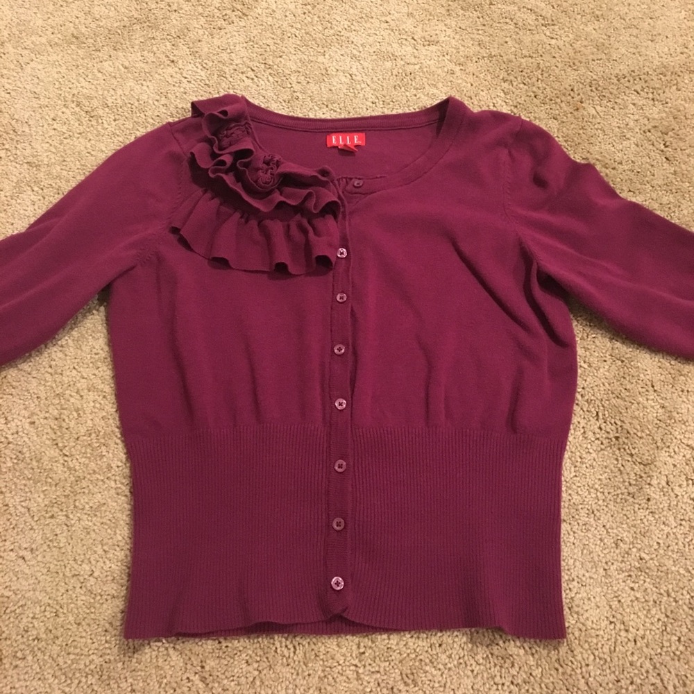 Elle 3/4 sleeve cardigan