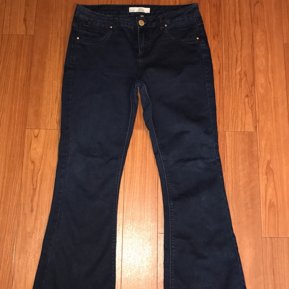 Topshop Women's Moto Bootcut Jeans W32 L30