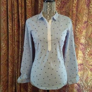 Zara Pineapple Print Blouse