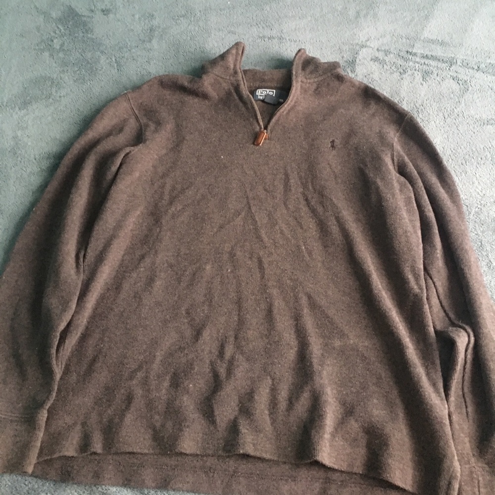 polo half zip pull over