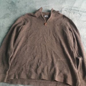 polo half zip pull over