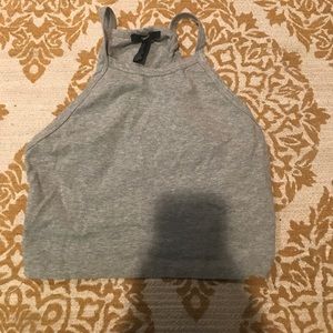 Grey Crop Top
