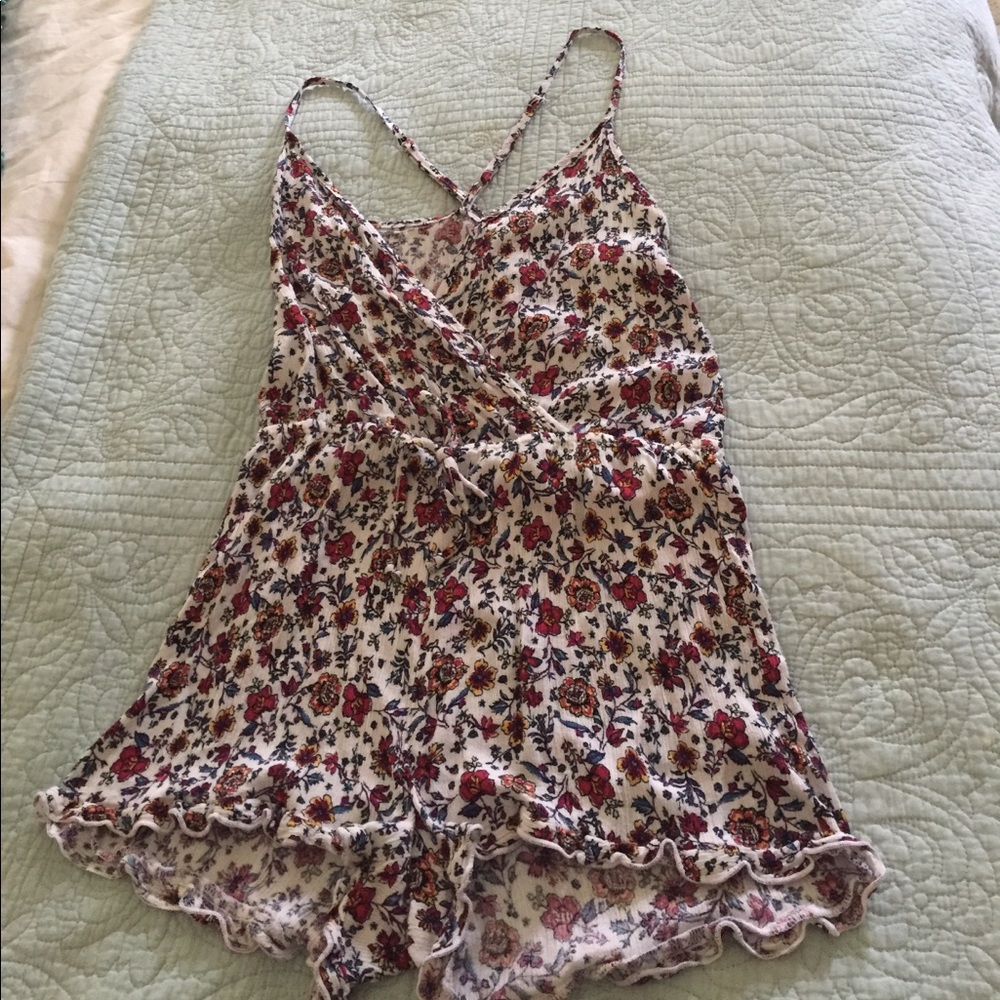 Floral print romper