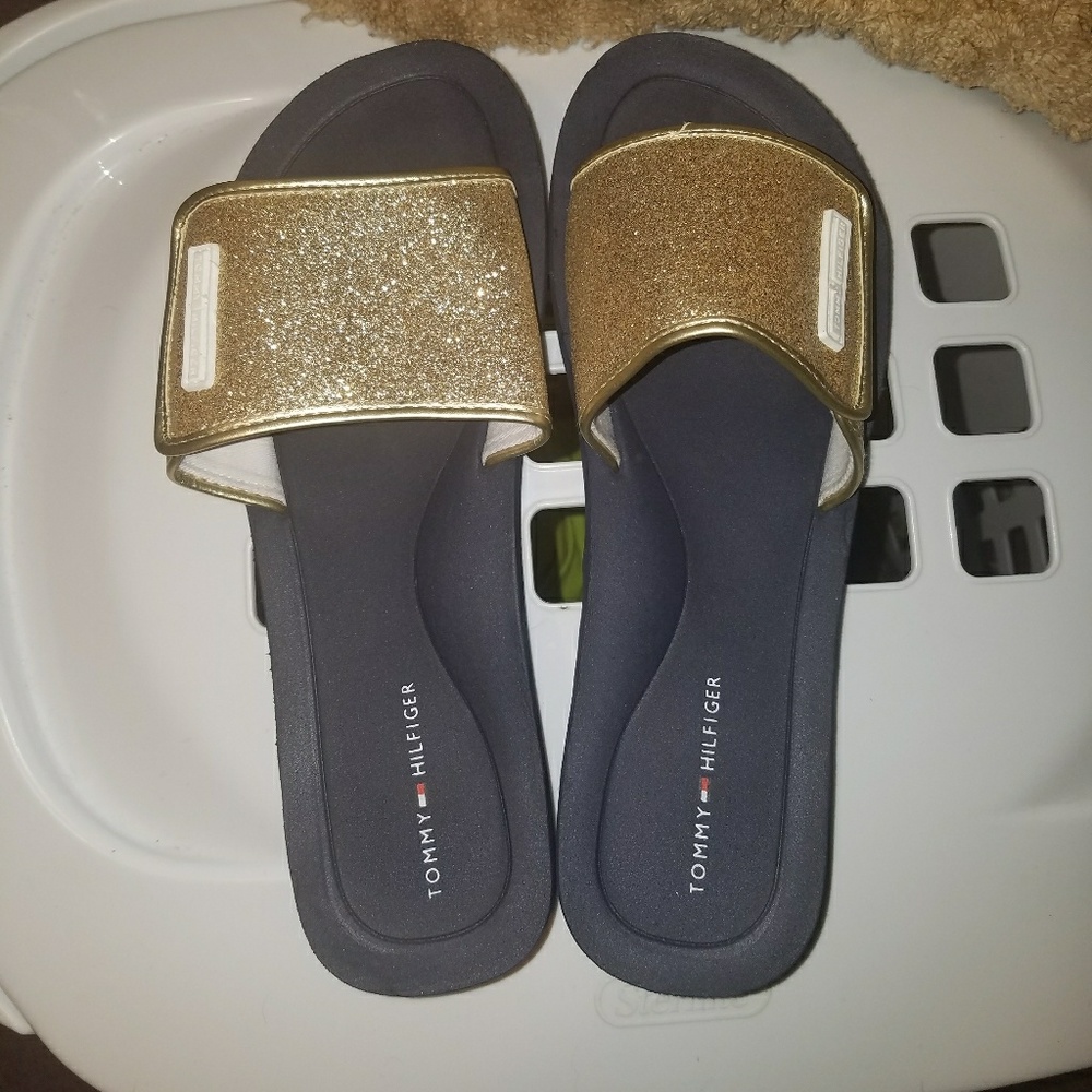Tommy Hilfiger sandals.