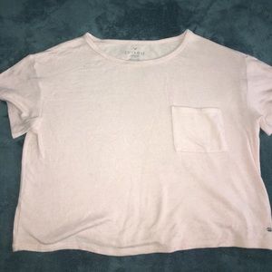pale pink soft American eagle shirt