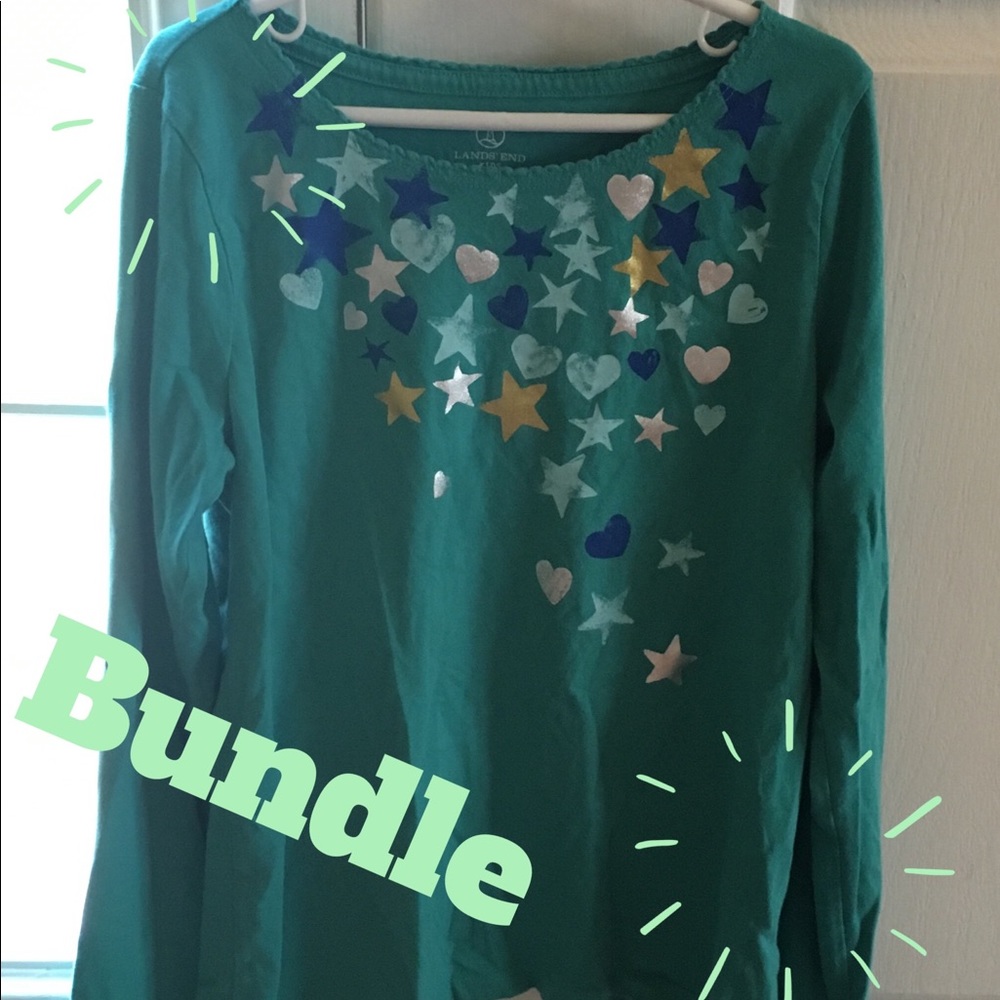 Long sleeved shirt bundle for girls.