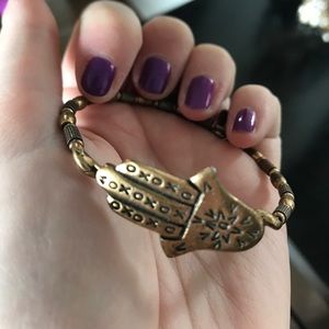 Gold Hamsa Alex and Ani Bracelet