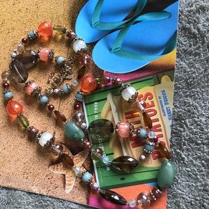 ✨🐼Premier Designs long crystal beaded necklace.✨