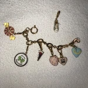Juicy charm bracelet and Shoe Charm