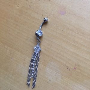 Chandelier dangly belly ring