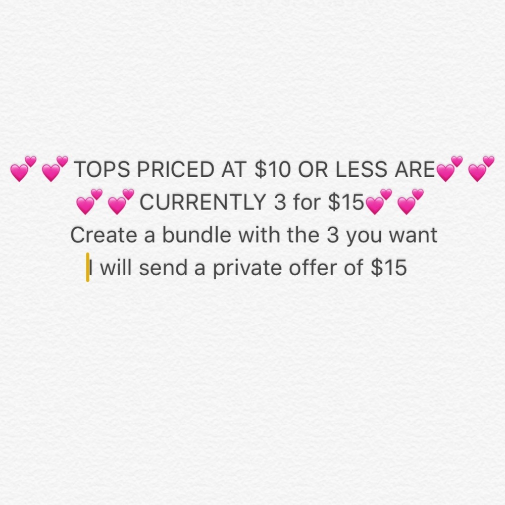 3 TOPS FOR $15