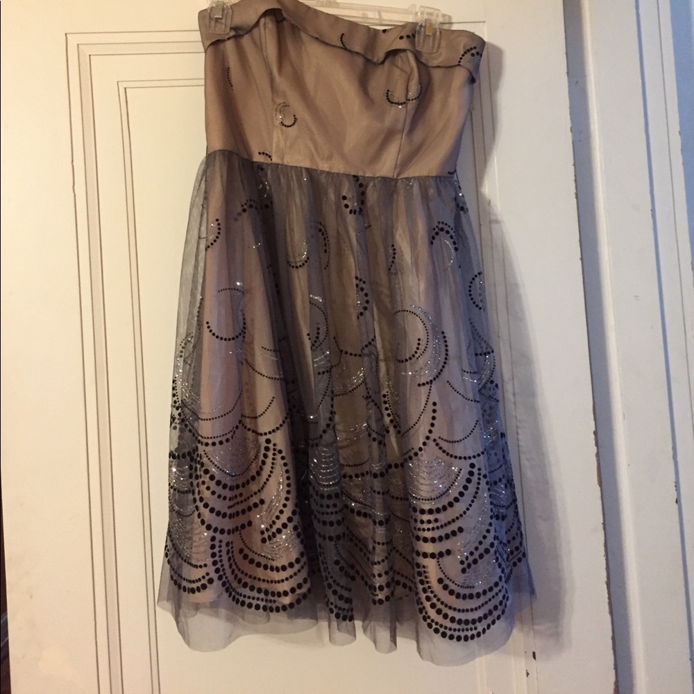 Strapless homecoming dress