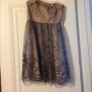 Strapless homecoming dress