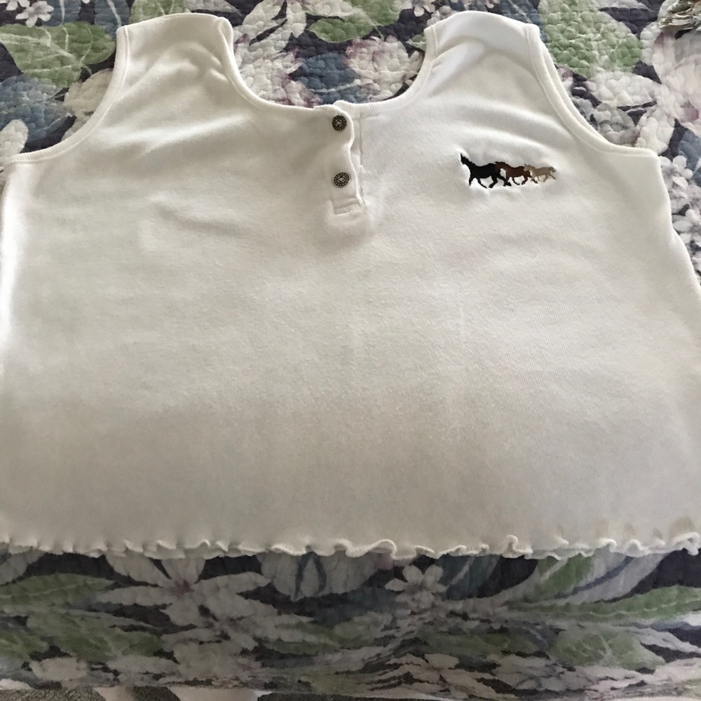 White cotton crop top