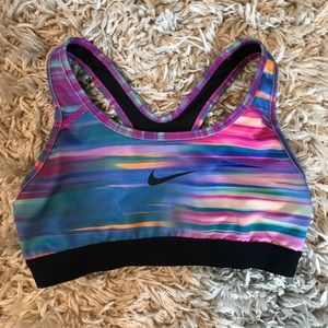 nike dri fit sports bra!