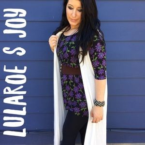 NWT LuLaRoe Solid White Joy Size Small