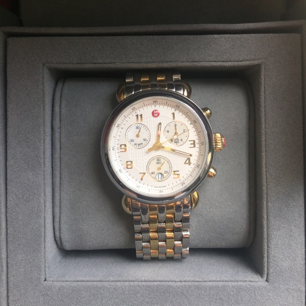 MICHELE TWO TONED ALMOST NEW WATCH