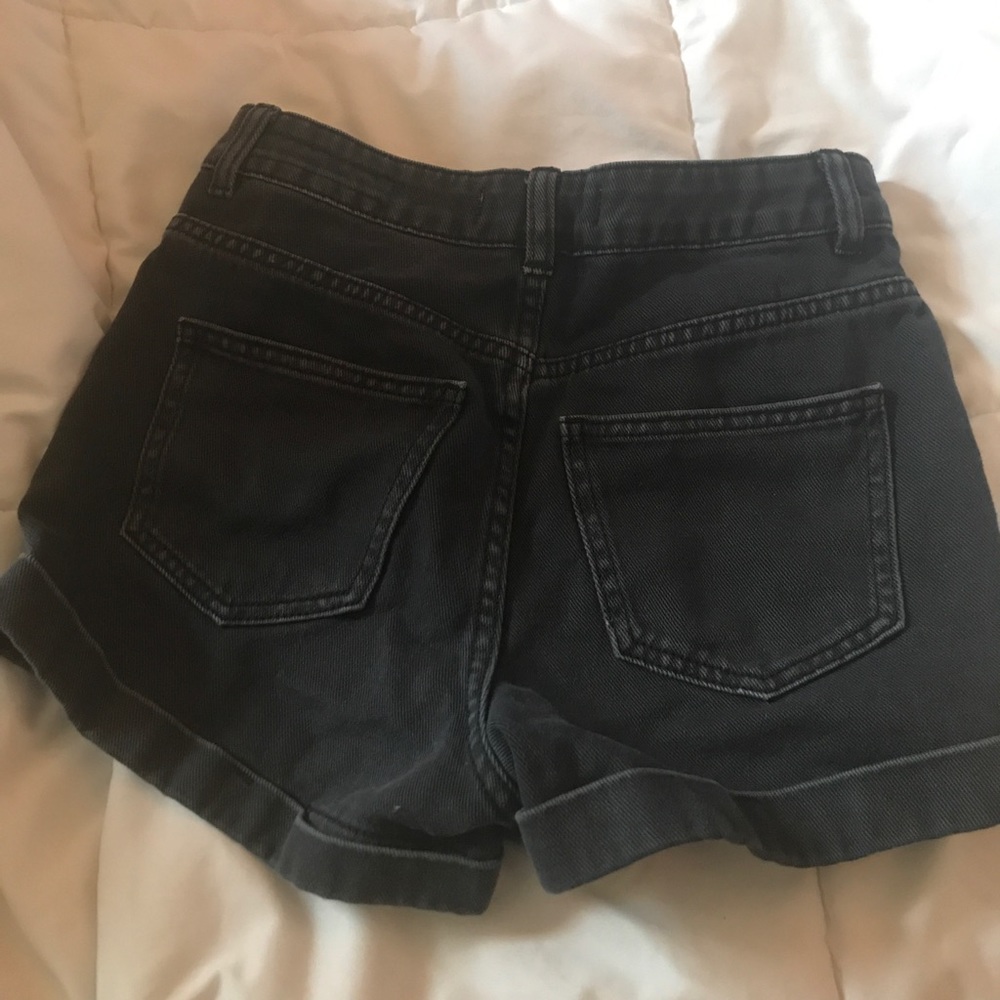 Black high waisted shorts