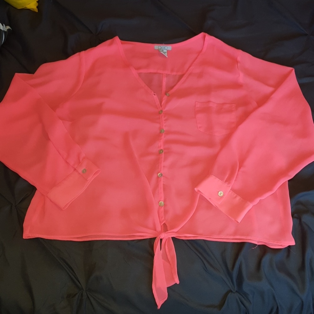 Neon Coral Shirt
