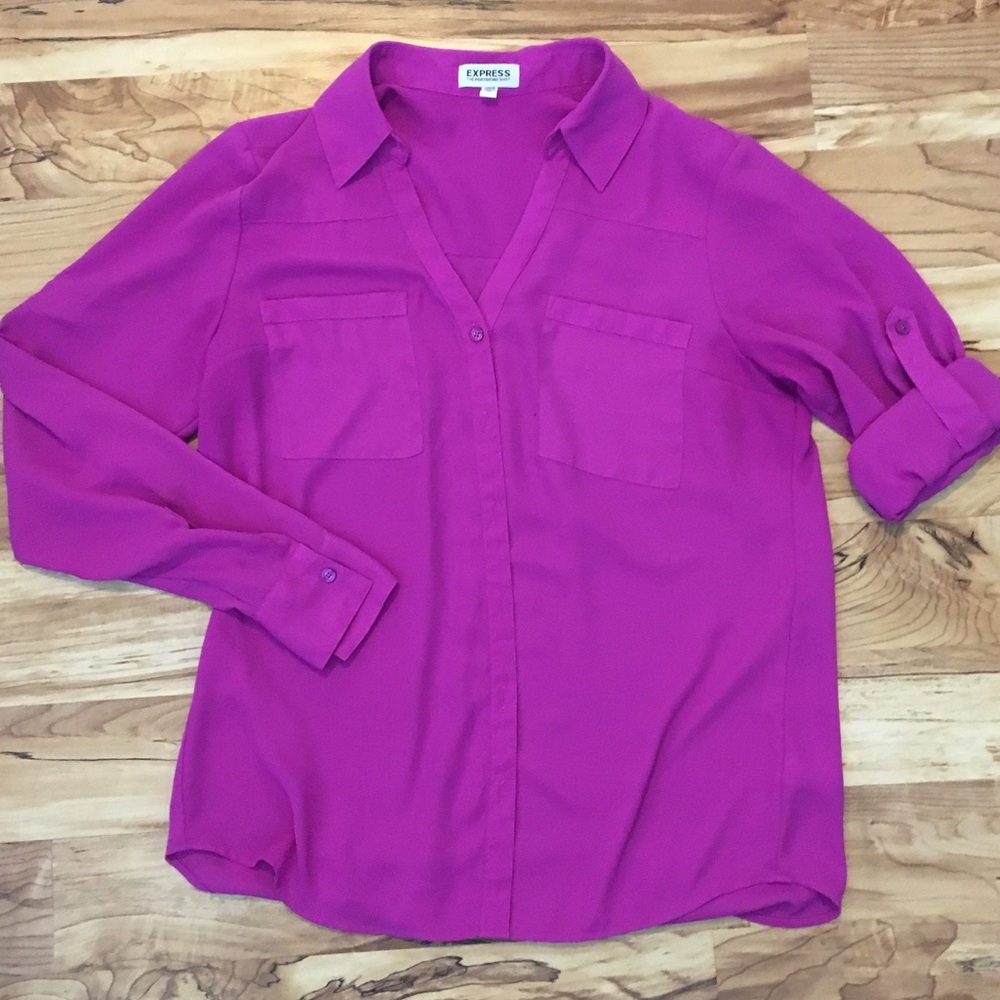 Express Portifino Button Down Blouse