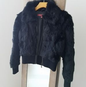 Rabbit fur Jacket! Like new!