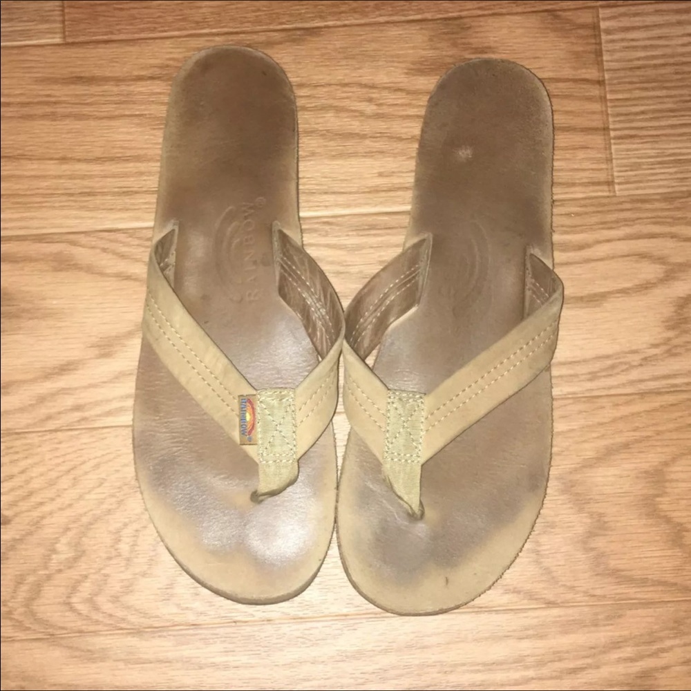 Rainbow sandals ON HOLD