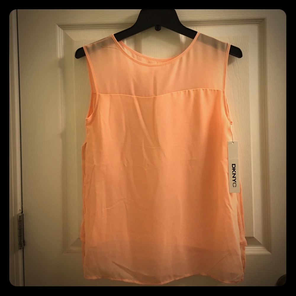 New DKNYC Sleeveless top Extra Small XS pink