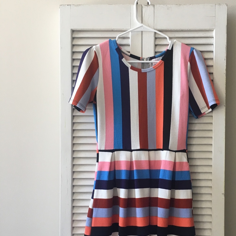 LuLaRoe Striped Amelia Dress
