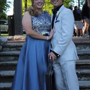 Camille la vie navy prom dress