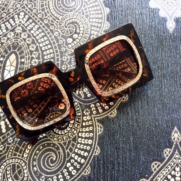 Accessories - Tortoise Boho Festival Rave Sunglasses