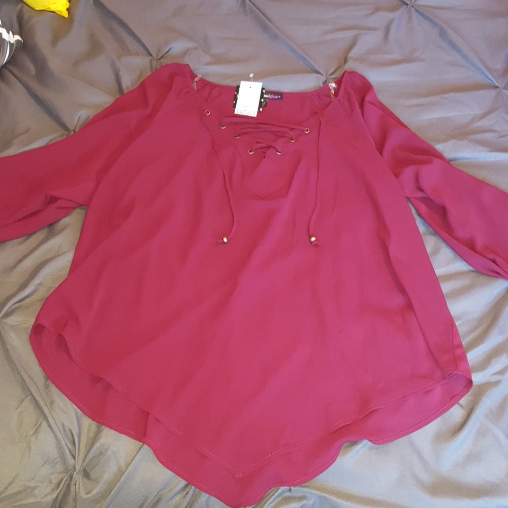 Burgundy Blouse