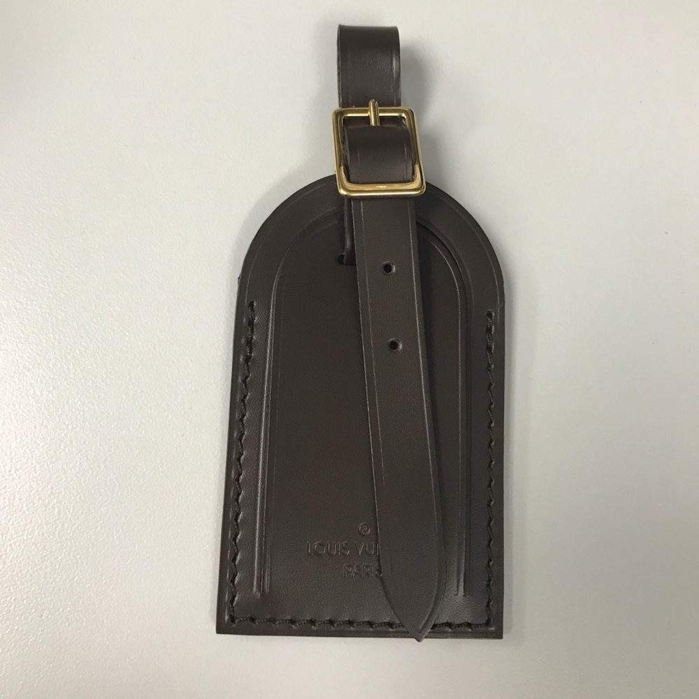 Authentic Louis Vuitton large luggage tag