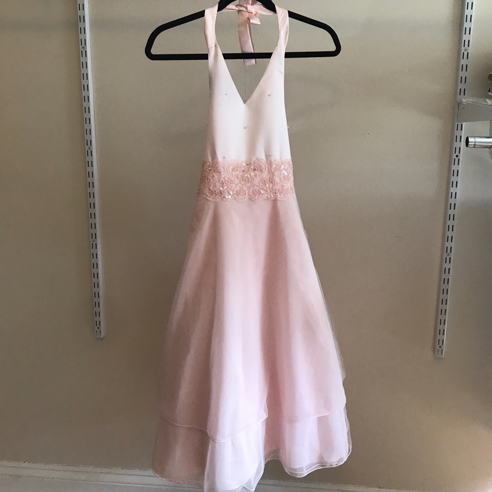 Elegant light pink dress