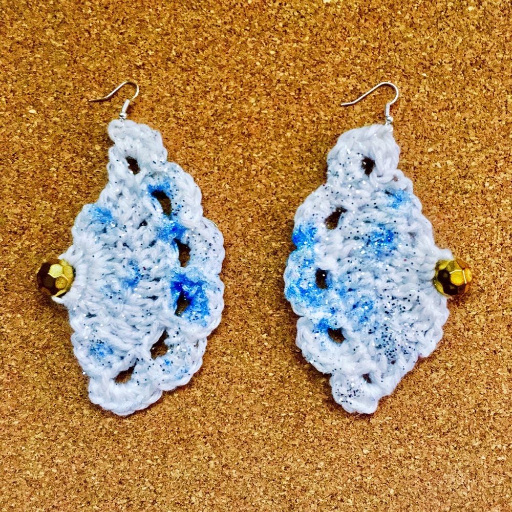 Angel Wing Crochet Earrings