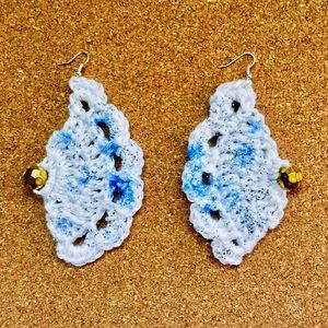 Angel Wing Crochet Earrings