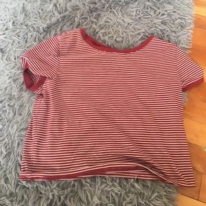 striped crop top