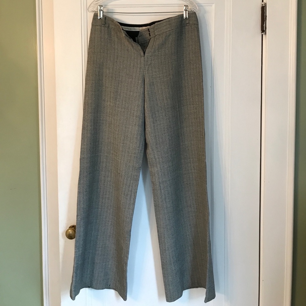 Karen Mullen Wool Trouser Pinstriped Pant
